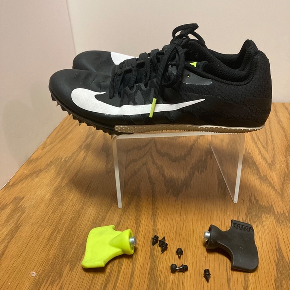 Men's Nike Zoom Rival S Track & Field Sprinting Spikes Black & White US Size 7 - Picture 10 of 13